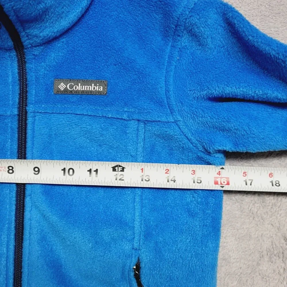 Columbia Jacket Boys Small 8 Blue Steen's Mountain 2 Fleece Full Zip All Season